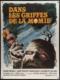 5k825 MUMMY'S SHROUD French 1p '67 Hammer horror, best different monster art by Boris Grinsson!