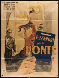 5k854 PASSPORT TO SHAME French 1p '59 different Yves Thos art of beautiful blonde Diana Dors!