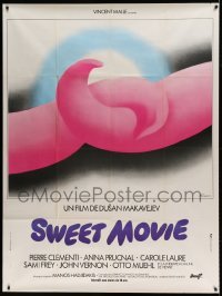 5k920 SWEET MOVIE French 1p '74 Dusan Makavejev Canadian sexploitation comedy, art by Ferracci!