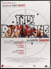 5k950 TRUE ROMANCE target style French 1p '93 Slater, Arquette, written by Quentin Tarantino