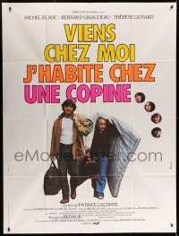 5k966 VIENS CHEZ MOI, J'HABITE CHEZ UNE COPINE French 1p '81 Patrice Leconte comedy!