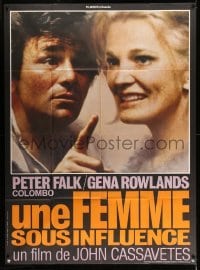 5k991 WOMAN UNDER THE INFLUENCE French 1p '76 John Cassavetes, c/u of Peter Falk & Gena Rowlands!