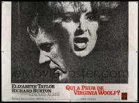 5k504 WHO'S AFRAID OF VIRGINIA WOOLF French 4p '67 Elizabeth Taylor, Richard Burton, Mike Nichols!
