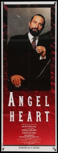 5k527 ANGEL HEART set of 4 French door panels '87 Mickey Rourke, Robert De Niro, Bonet, Alan Parker