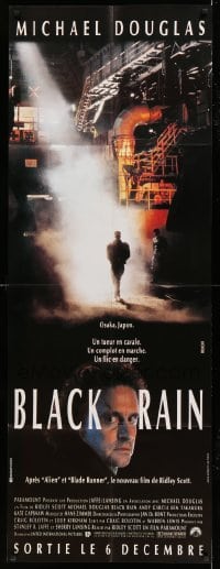5k537 BLACK RAIN French door panel '89 Ridley Scott, American cop Michael Douglas in Japan!