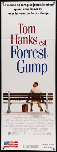 5k545 FORREST GUMP advance French door panel '94 Tom Hanks, Robert Zemeckis Best Picture winner!
