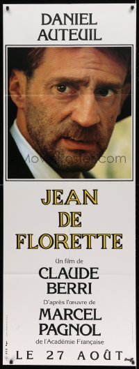 5k529 JEAN DE FLORETTE set of 3 French door panels '86 Claude Berri, Yves Montand, Gerard Depardieu