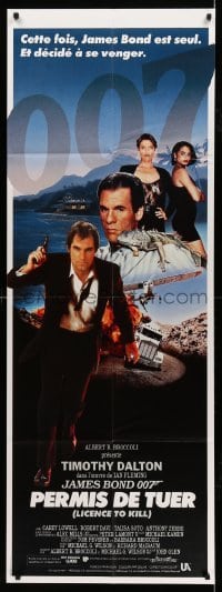 5k554 LICENCE TO KILL French door panel '89 Timothy Dalton as James Bond, he's out for revenge!