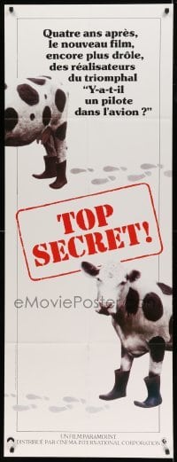 5k567 TOP SECRET French door panel '84 Val Kilmer in Zucker Bros. James Bond spy spoof!