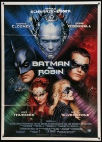 5k319 BATMAN & ROBIN Italian 1p '97 Clooney, O'Donnell, Schwarzenegger, Thurman, Silverstone