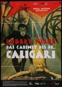 5k332 CABINET OF DR CALIGARI Italian 1p R14 early German silent restored, art from the original!