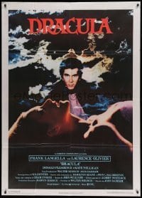 5k354 DRACULA Italian 1p '79 Bram Stoker, great image of vampire Frank Langella & female victim!