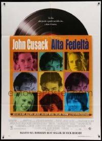 5k379 HIGH FIDELITY Italian 1p '00 John Cusack, great record album & sleeve design!