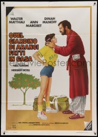 5k383 I OUGHT TO BE IN PICTURES Italian 1p '82 art of Walter Matthau & daughter Dinah Manoff!