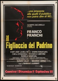 5k385 IL FIGLIOCCIO DEL PADRINO Italian 1p '73 different profile art of comedian Franco Franchi!