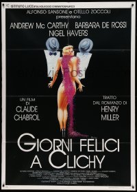 5k392 JOURS TRANQUILLES A CLICHY Italian 1p '91 Claude Chabrol, Cecchini art of sexy naked girl!