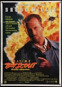5k400 LAST BOY SCOUT Italian 1p '91 Bruce Willis over huge explosion, football & gambling!