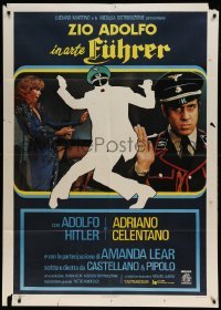 5k408 LOGGERHEADS black style Italian 1p '78 Hitler silhouette over Amanda Lear & Nazi Celentano!