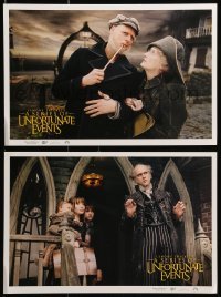 5k026 LEMONY SNICKET'S A SERIES OF UNFORTUNATE EVENTS 9 11x16 LCs '04 images of wacky Jim Carrey!