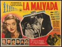 5k169 ALL ABOUT EVE Mexican LC '50 great close up of Anne Baxter & George Sanders, Bette Davis