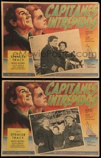 5k152 CAPTAINS COURAGEOUS 2 Mexican LCs '37 Spencer Tracy, Freddie Bartholomew, Lionel Barrymore