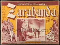 5k243 SARABAND FOR DEAD LOVERS Mexican LC '49 close up of Stewart Granger in an exciting duel!