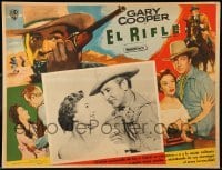 5k248 SPRINGFIELD RIFLE Mexican LC '52 great close up of Gary Cooper & pretty Phyllis Thaxter!