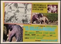 5k256 VALLEY OF GWANGI Mexican LC '69 Ray Harryhausen, cool dinosaur images in inset & border!