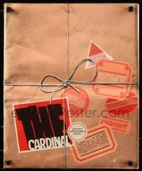 5k060 CARDINAL pressbook '64 Otto Preminger, cool design + Saul Bass title art!