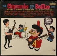 5k032 CHIPMUNKS SING THE BEATLES HITS record '64 all your favorite songs sung with wacky voices!
