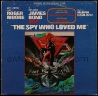 5k037 SPY WHO LOVED ME soundtrack Canadian record '77 Bob Peak art of Roger Moore as James Bond!