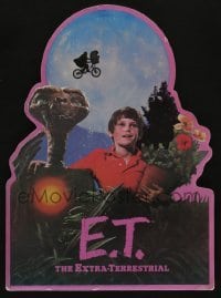 5k027 E.T. THE EXTRA TERRESTRIAL die-cut standee '82 Spielberg classic, best bike over moon image!