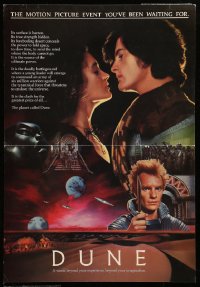 5k117 DUNE promo brochure '84 David Lynch sci-fi epic, cool two moons & cast montage art!