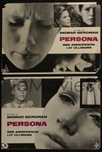 5k054 PERSONA set of 4 German LCs '66 Liv Ullmann & Bibi Andersson, Ingmar Bergman classic!