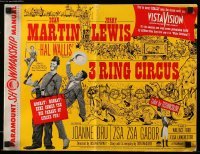 5m527 3 RING CIRCUS pressbook '54 Dean Martin & Jerry Lewis, Jerrico The Wonder Clown!