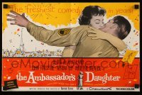 5m540 AMBASSADOR'S DAUGHTER pressbook '56 Olivia de Havilland, the most scandalous foreign affair!