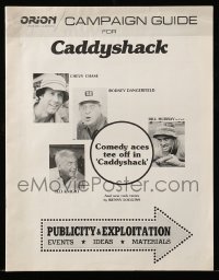 5m593 CADDYSHACK pressbook '80 Chevy Chase, Bill Murray, Rodney Dangerfield, golf comedy classic!