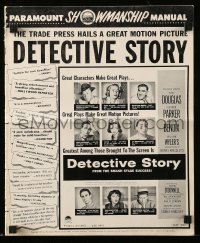5m632 DETECTIVE STORY pressbook '51 William Wyler, Kirk Douglas, Eleanor Parker, William Bendix