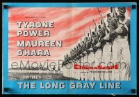 5m746 LONG GRAY LINE pressbook '54 Tyrone Power & Maureen O'Hara, plus West Point cadets!