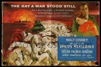 5m785 MIRACLE OF THE WHITE STALLIONS pressbook '63 Walt Disney, Lipizzaner stallions & soldiers!