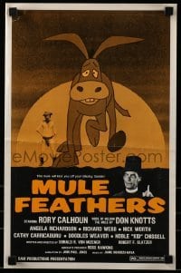 5m791 MULE FEATHERS pressbook '77 Don Knotts voices cartoon mule, Rory Calhoun!