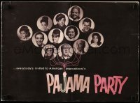 5m820 PAJAMA PARTY pressbook '64 Annette Funicello, Tommy Kirk, Buster Keaton & more!