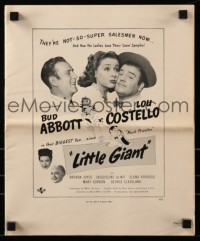 5m742 LITTLE GIANT pressbook supplement '46 Bud Abbott & Lou Costello sell vaccuum cleaners!