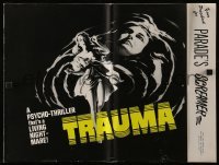 5m955 TRAUMA pressbook '62 horror, a psycho-thriller that's a living nightmare!