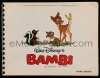 5m211 BAMBI presskit w/ 25 stills R65 Disney cartoon deer classic, Thumper & Flower!