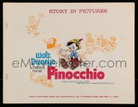 5m402 PINOCCHIO presskit w/ 10 stills R71 Disney classic cartoon, cool embossed front cover!