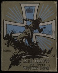 5m061 ALL QUIET ON THE WESTERN FRONT English souvenir program book '30 different E.M. cover art!