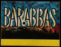 5m067 BARABBAS souvenir program book '62 Richard Fleischer, Anthony Quinn, Silvana Mangano