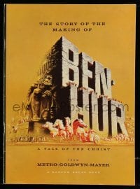 5m069 BEN-HUR English souvenir program book '60 Charlton Heston, William Wyler classic epic!