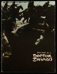 5m083 DOCTOR ZHIVAGO black & white cover souvenir program book '65 Sharif, Christie, David Lean!